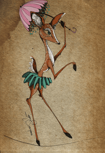 Puzzle - Forest Critter Tightrope Deer Donation thesweetjessyproject jessy-scarpone